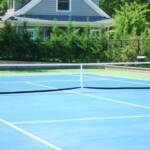 Close Up  All Weather Court
Two Tone Blue and Green
