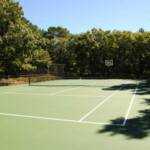 All Weather Court  Late Summer 2010, Green with Basketball Backboard- Hampton Bays, NY